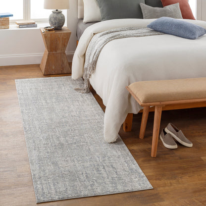 Aisha AIS-2305 Rug by Livabliss in light gray, gray, off-white. Made from 70% viscose, 30% polyester in a unique style.