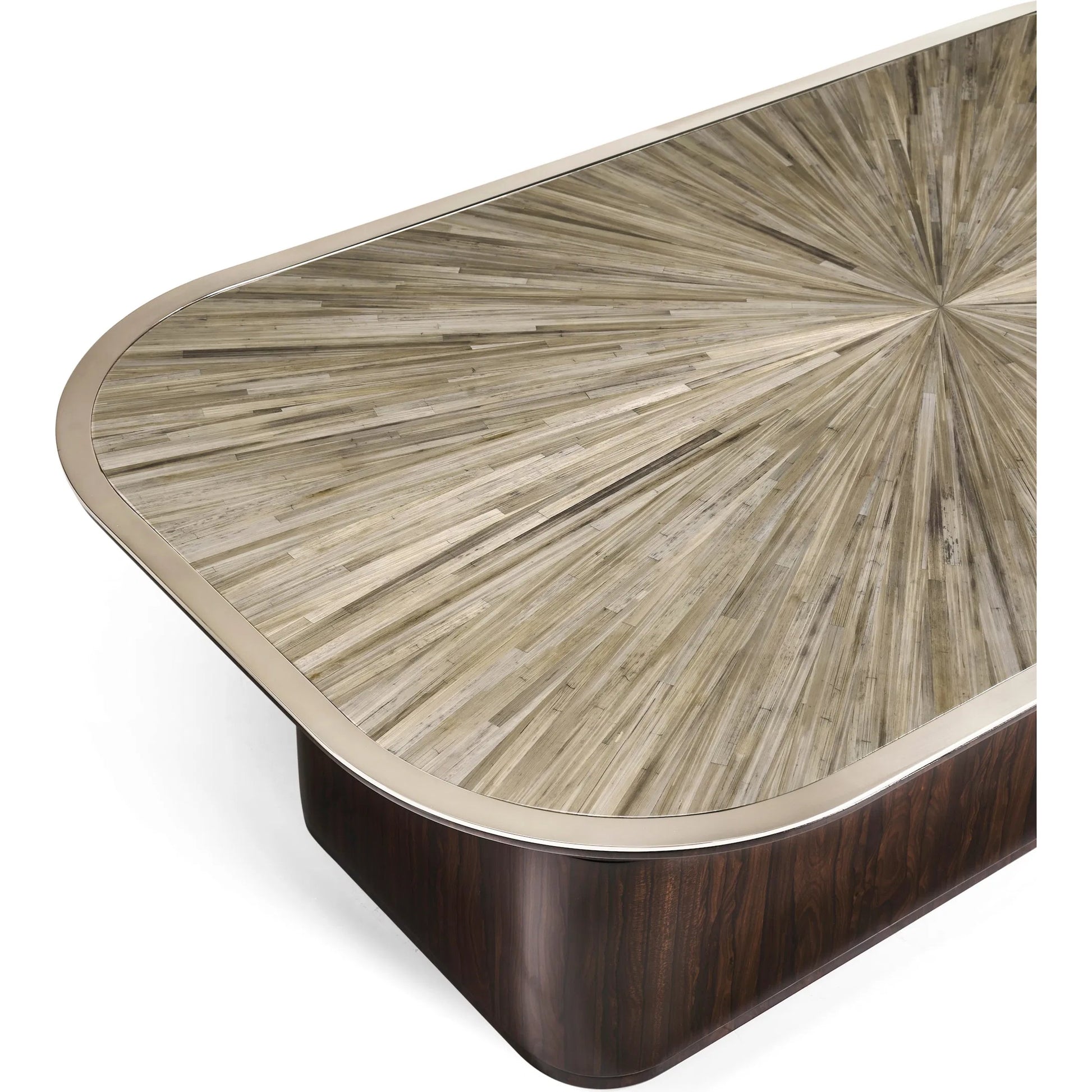 Terra Pedestal Cocktail Table by Jonathan Charles in natural straw. Made from main straw in a unique style.