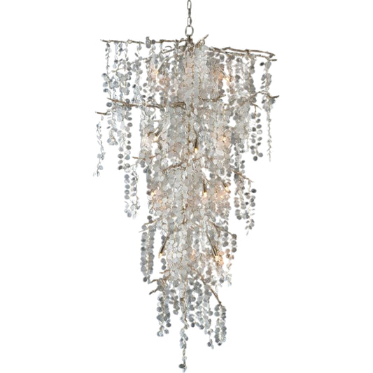 Shiro-Noda Dramatic Cluster Chandelier by John-Richard in clear. Made from crystal, glass in a unique style.