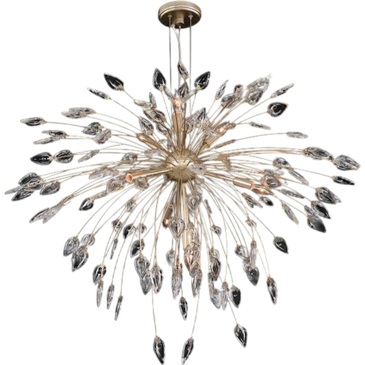 Reveille: Crystal Constellation Pendant Chandelier by John-Richard in silver. Made from crystal in a unique style.