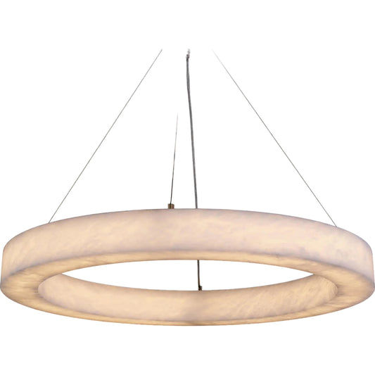 Alabaster Halo Pendant by John-Richard. Made from unique in a modern style.