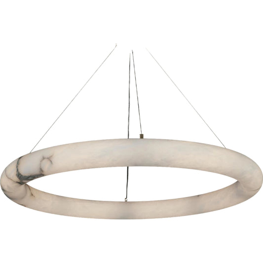 Alabaster Halo Pendant by John-Richard. Made from unique in a modern style.