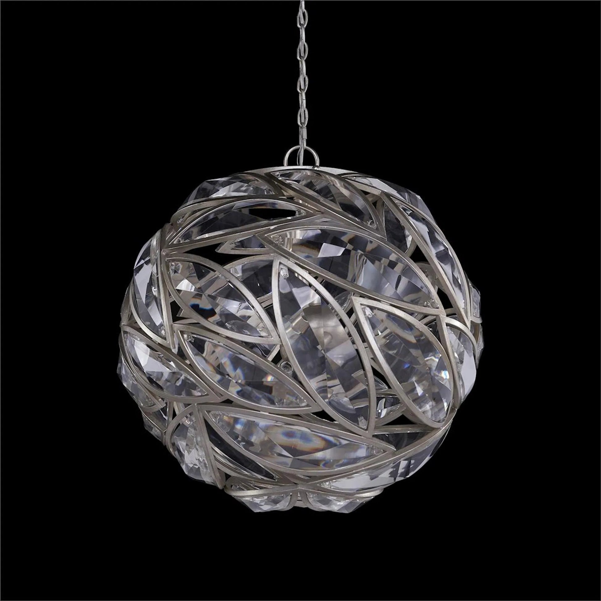 Petaline Sphere Six-Light Chandelier by John-Richard. Made from unique in a modern style.