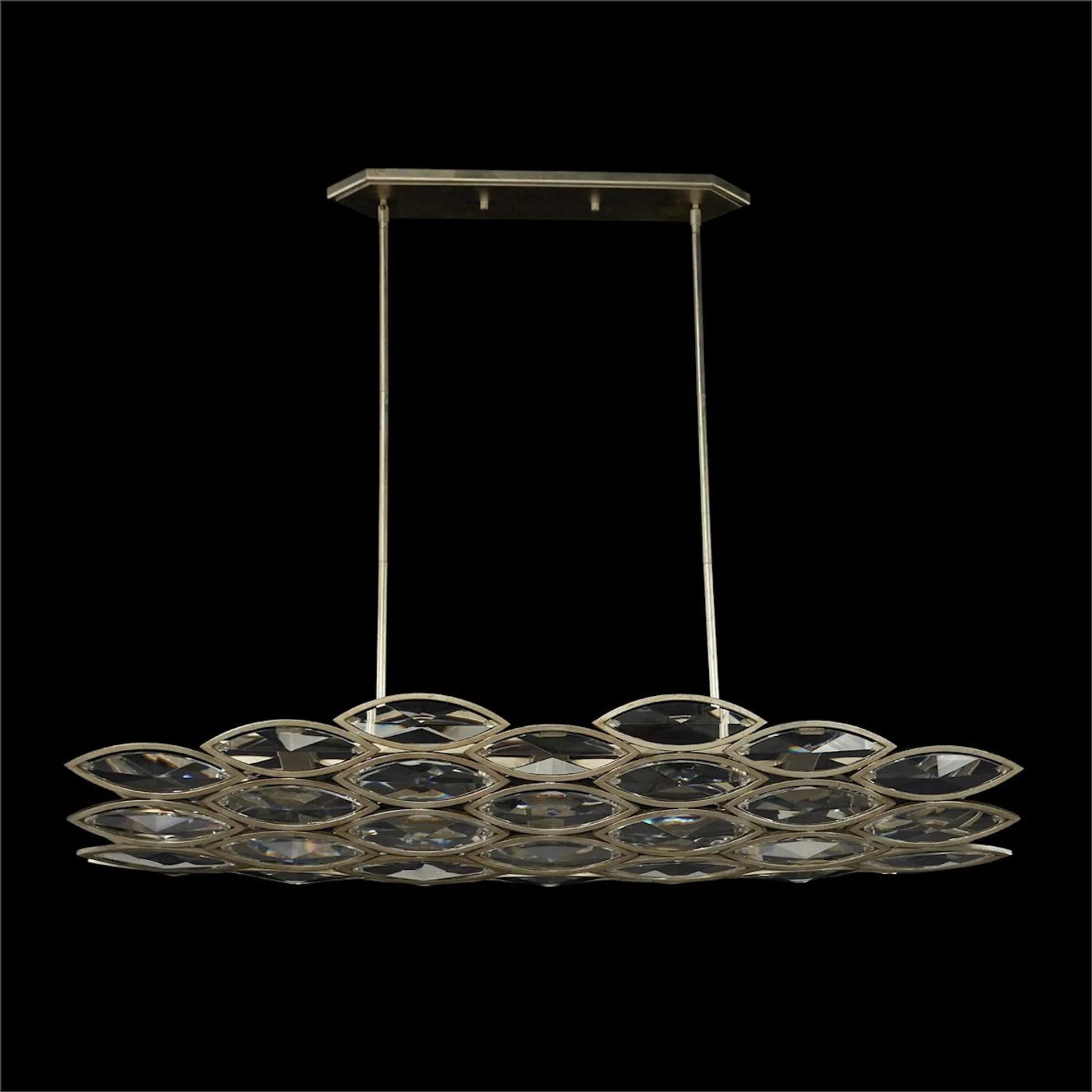 Petaline Six-Light Horizontal Chandelier by John-Richard. Made from unique in a modern style.