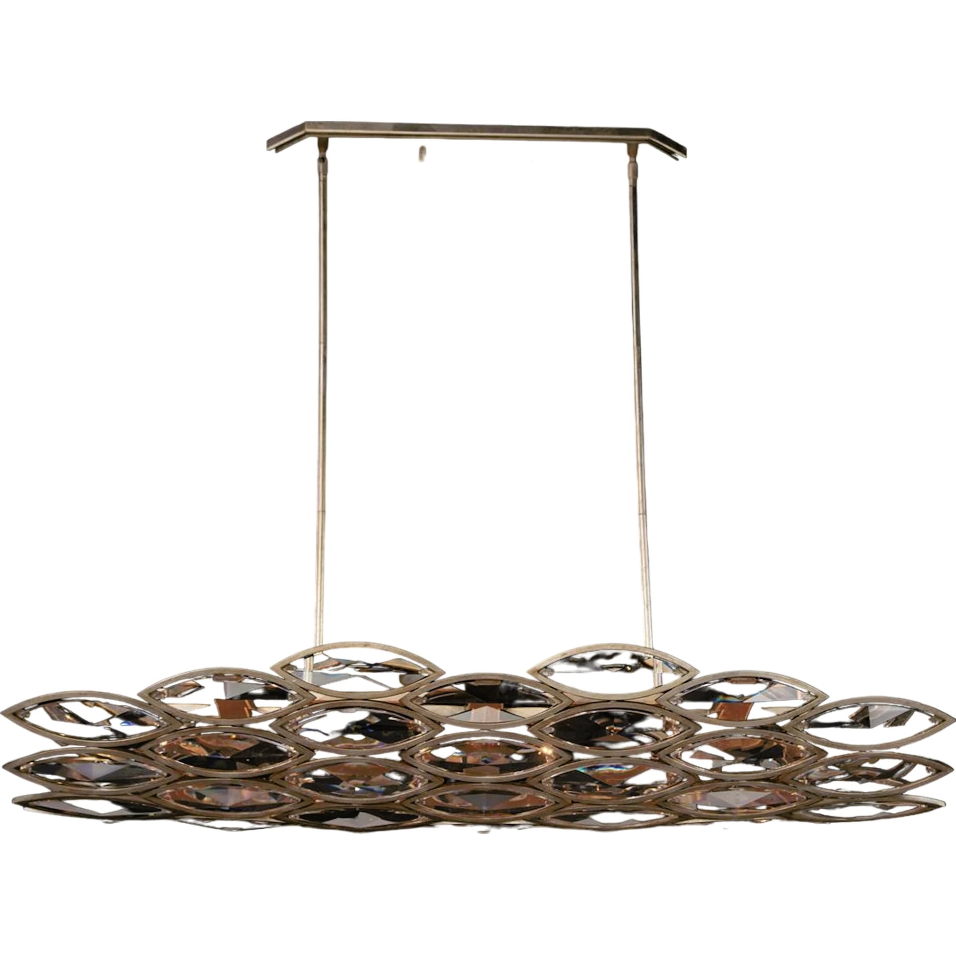 Petaline Six-Light Horizontal Chandelier by John-Richard. Made from unique in a modern style.