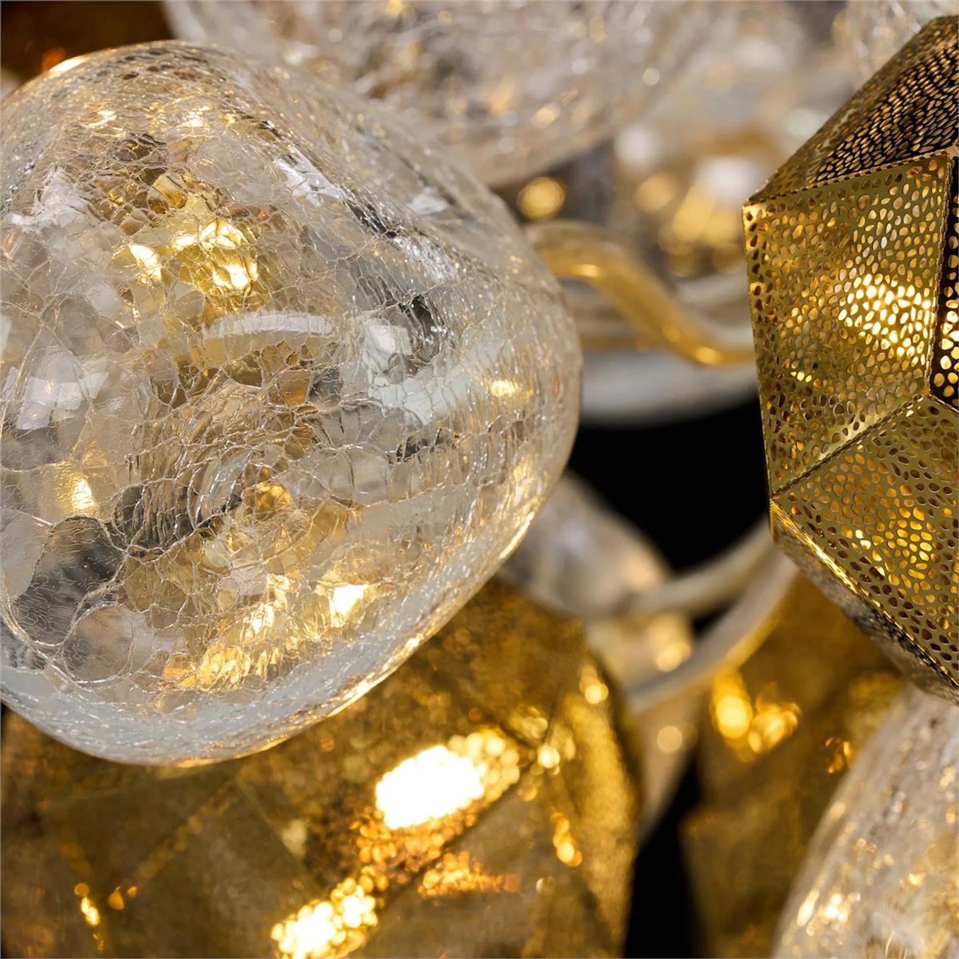 Vivaldi Twenty-Four Light Chandelier by John-Richard in clear, brass, nickel. Made from unique in a modern style.