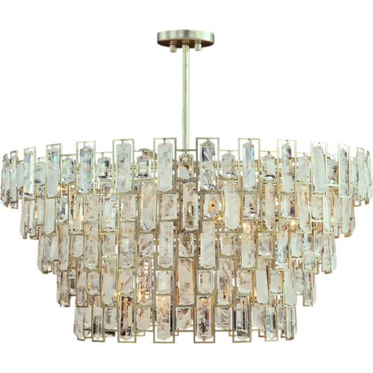 001 SI-2373901 | Primary Silo | Sovereign Sixteen-Light Chandelier by John-Richard in champagne silver leaf. Made from unique in a unique style.