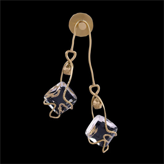 Mirelle Two-Light Wall Sconce by John-Richard in antique brass. Made from unique in a unique style.