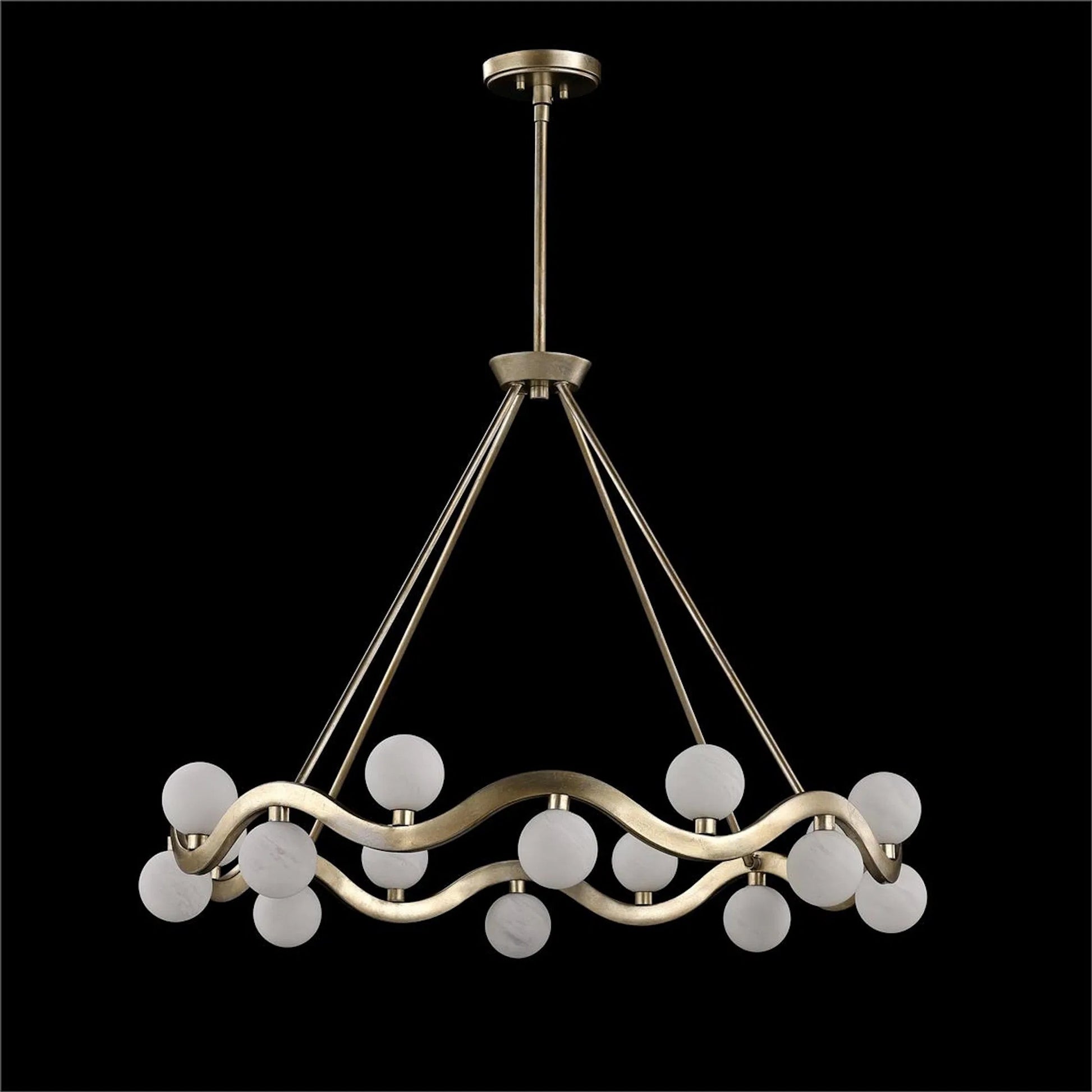 Cantus Sixteen-Light Chandelier by John-Richard. Made from unique in a unique style.