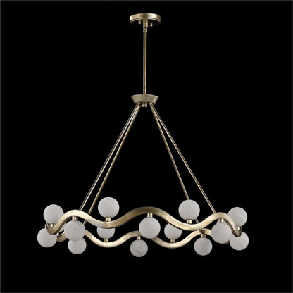 Cantus Sixteen-Light Chandelier by John-Richard. Made from unique in a unique style.