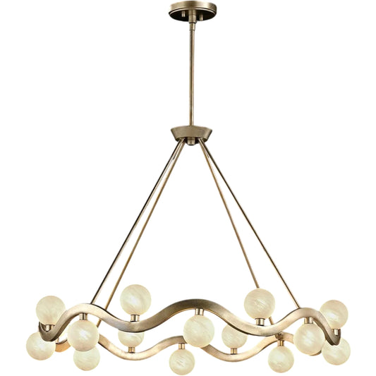 Cantus Sixteen-Light Chandelier by John-Richard. Made from unique in a unique style.