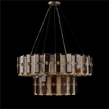 Tamboril Thirty-Eight-Light Two-Tier Chandelier by John-Richard. Made from unique in a unique style.
