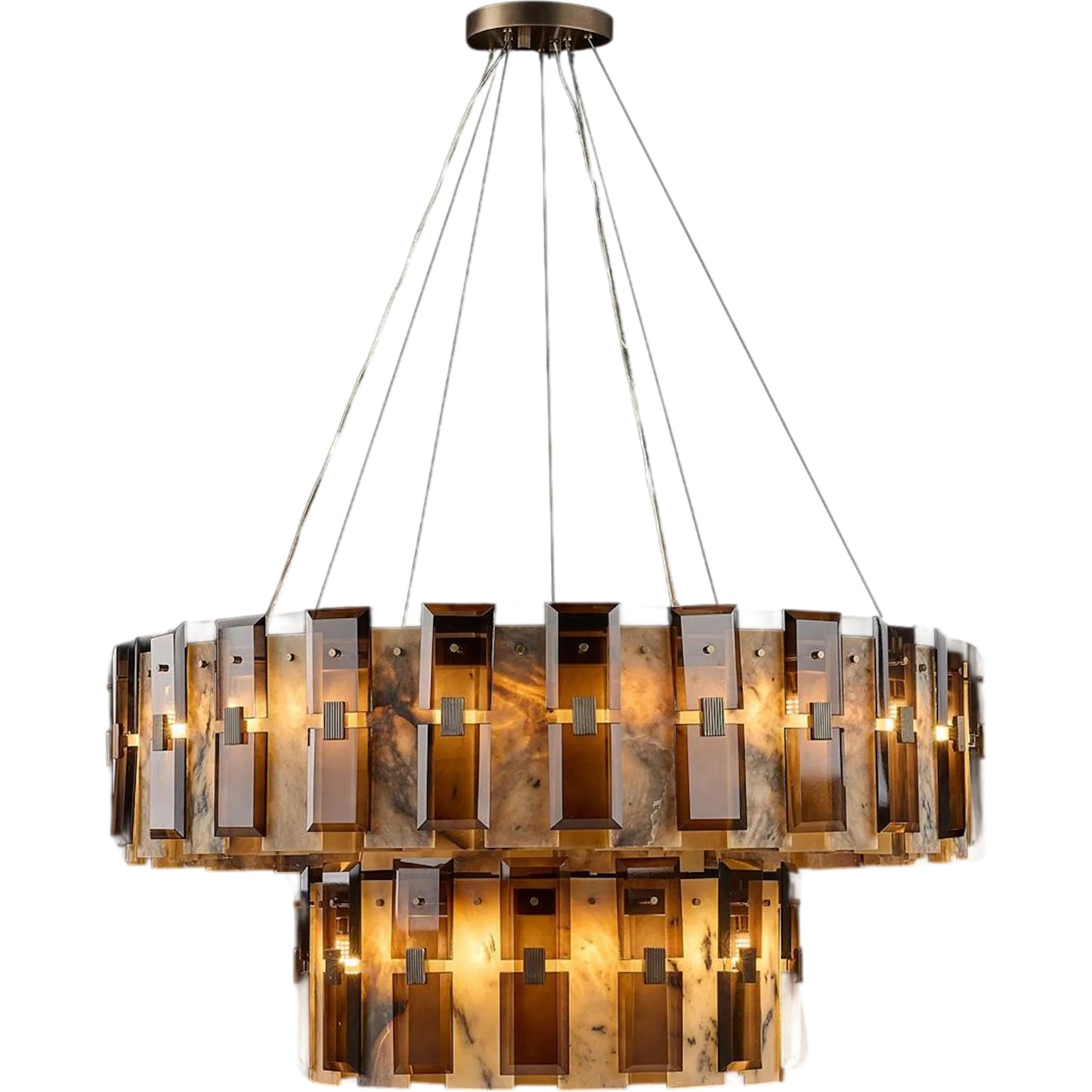 000 SI-2629614 | Primary Silo | Tamboril Thirty-Eight-Light Two-Tier Chandelier by John-Richard. Made from unique in a unique style.