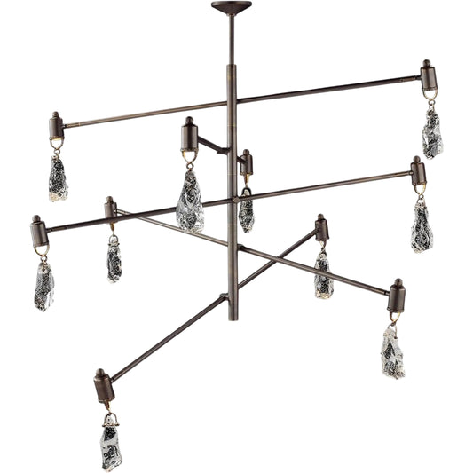Barcelona Ten-Light Chandelier by John-Richard. Made from unique in a unique style.