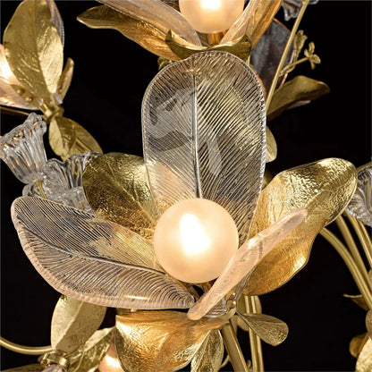Dryad Twelve-Light Chandelier by John-Richard. Made from unique in a unique style.