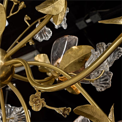 Dryad Twelve-Light Chandelier by John-Richard. Made from unique in a unique style.