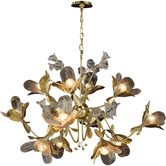 Dryad Twelve-Light Chandelier by John-Richard. Made from unique in a unique style.