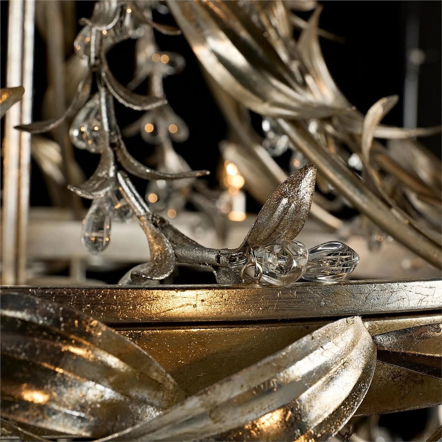 003 SI-2629304 | Closeup | Highgrove Eight-Light Chandelier by John-Richard. Made from unique in a unique style.