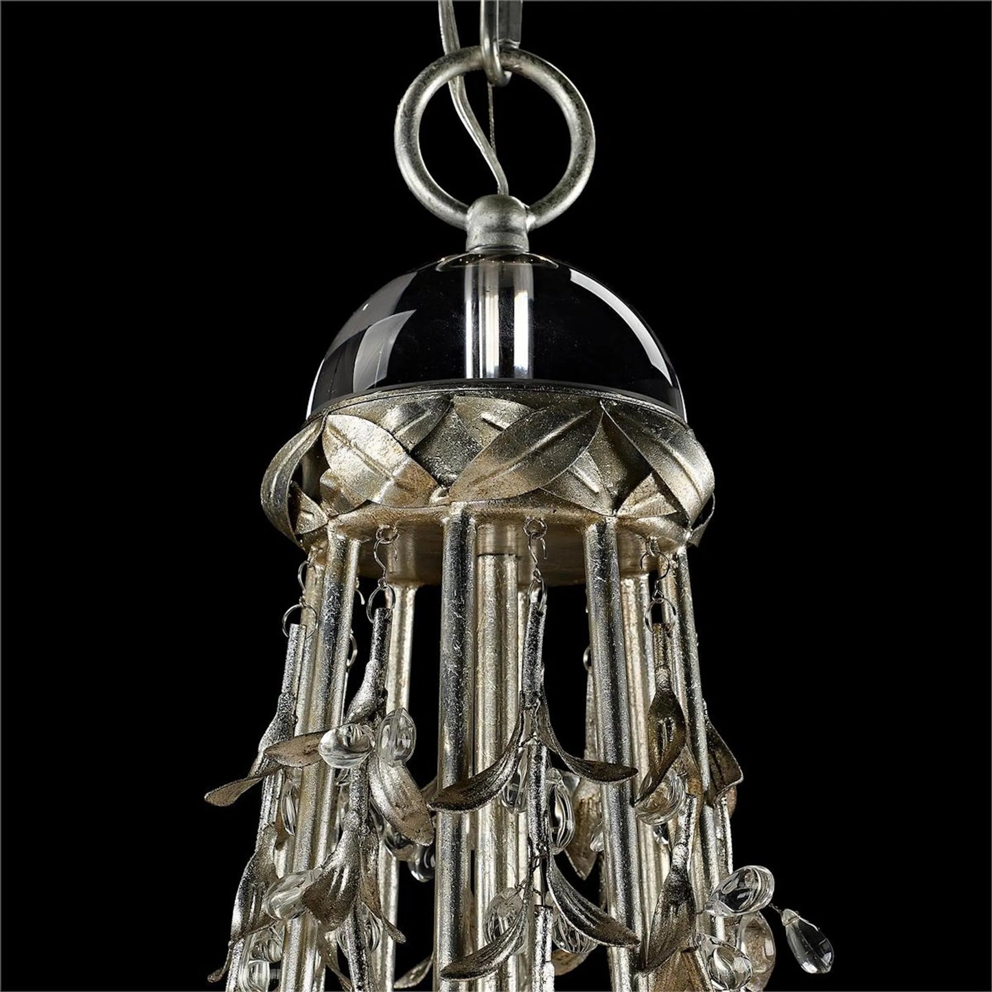 004 SI-2629304 | Closeup | Highgrove Eight-Light Chandelier by John-Richard. Made from unique in a unique style.