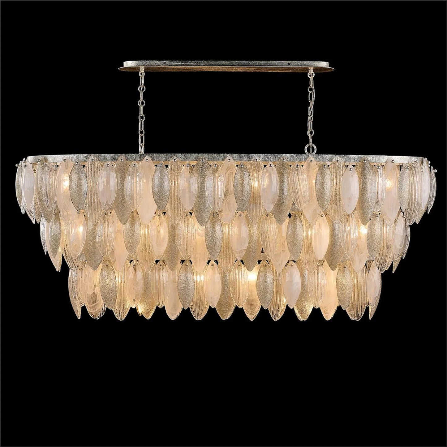 002 SI-2629093 | Unknown | Aria Twenty-Two-Light Horizontal Chandelier by John-Richard. Made from unique in a unique style.