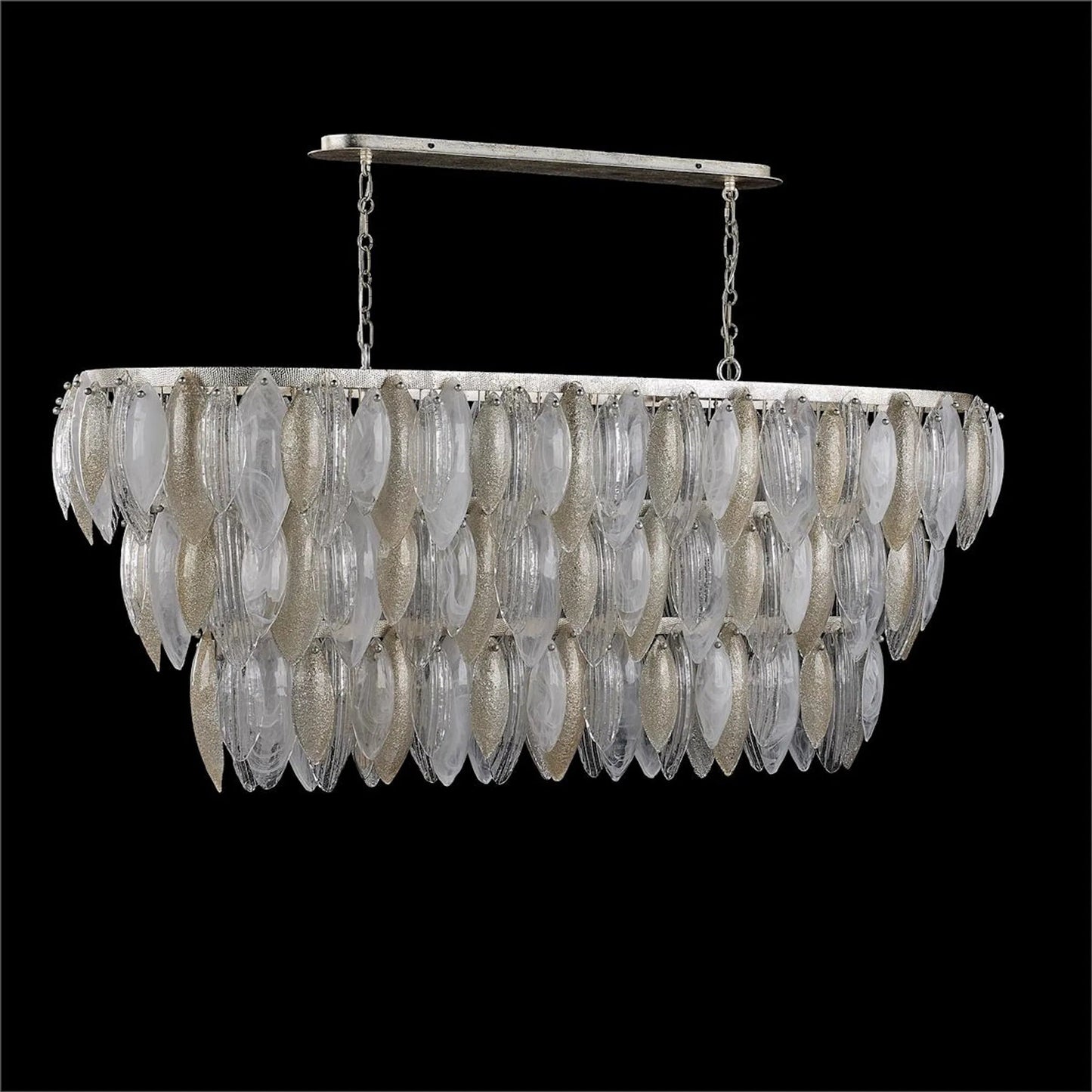 001 SI-2629093 | Unknown | Aria Twenty-Two-Light Horizontal Chandelier by John-Richard. Made from unique in a unique style.