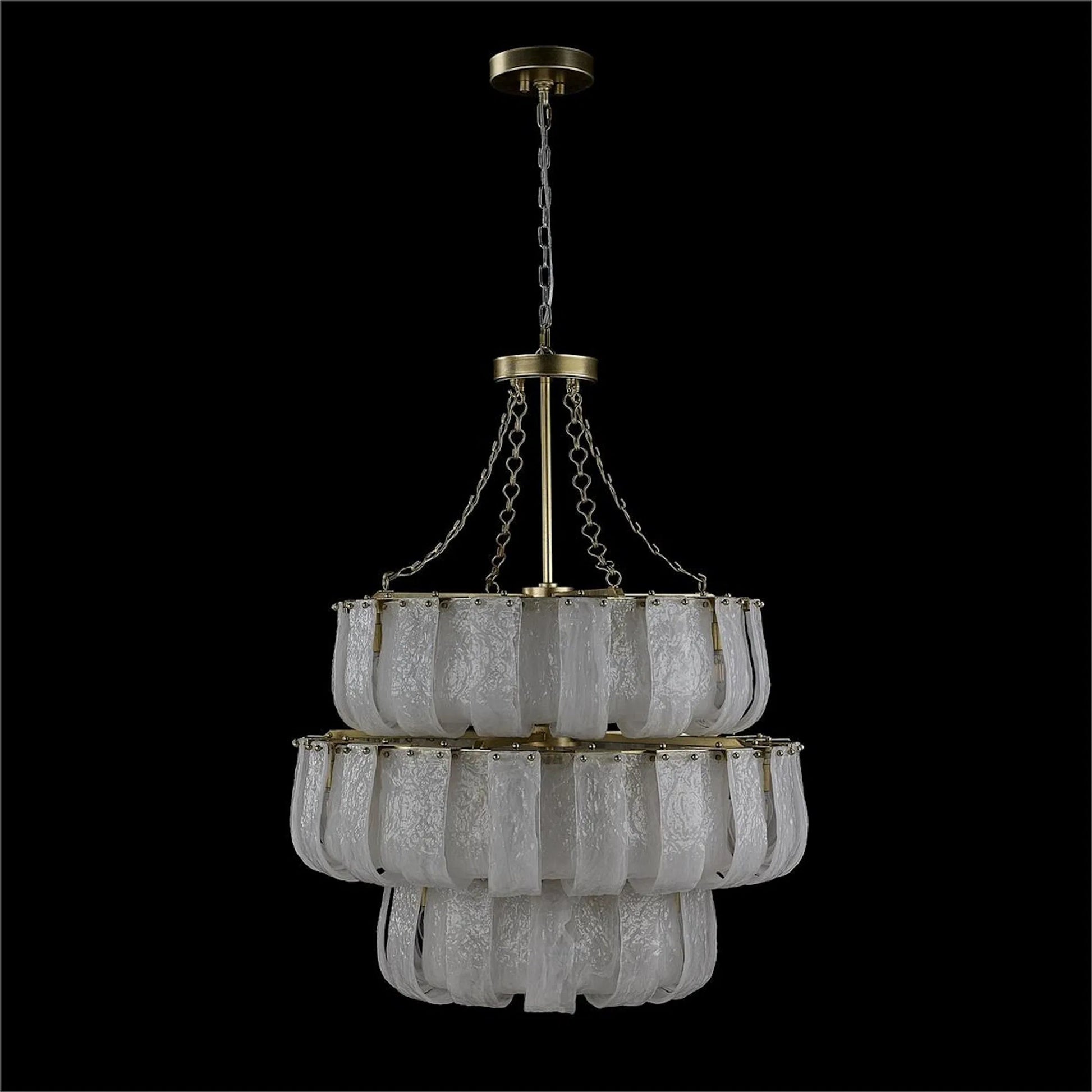 Castello Three-Tier Twenty-Four-Light Chandelier by John-Richard. Made from unique in a unique style.