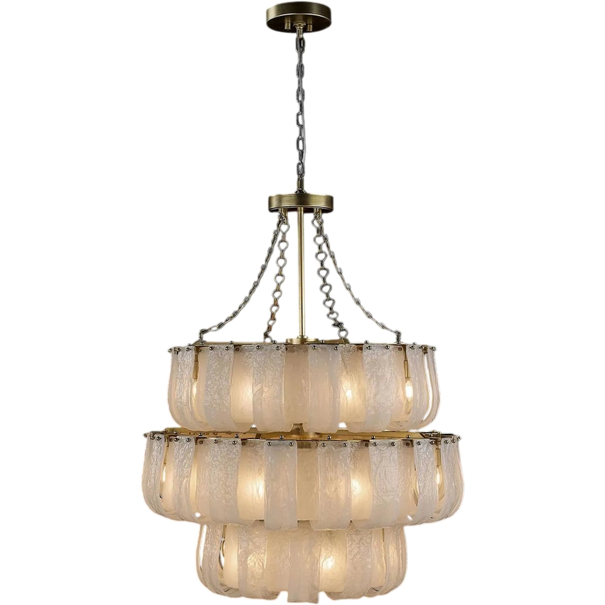 Castello Three-Tier Twenty-Four-Light Chandelier by John-Richard. Made from unique in a unique style.
