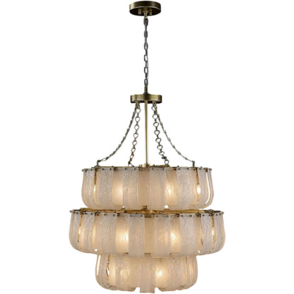 Castello Three-Tier Twenty-Four-Light Chandelier by John-Richard. Made from unique in a unique style.