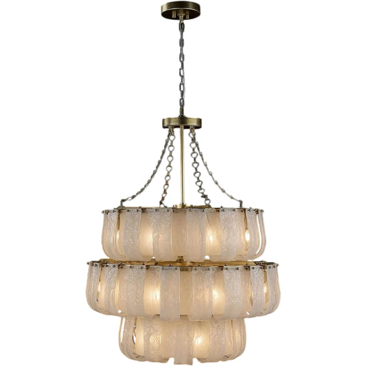 Castello Three-Tier Twenty-Four-Light Chandelier by John-Richard. Made from unique in a unique style.