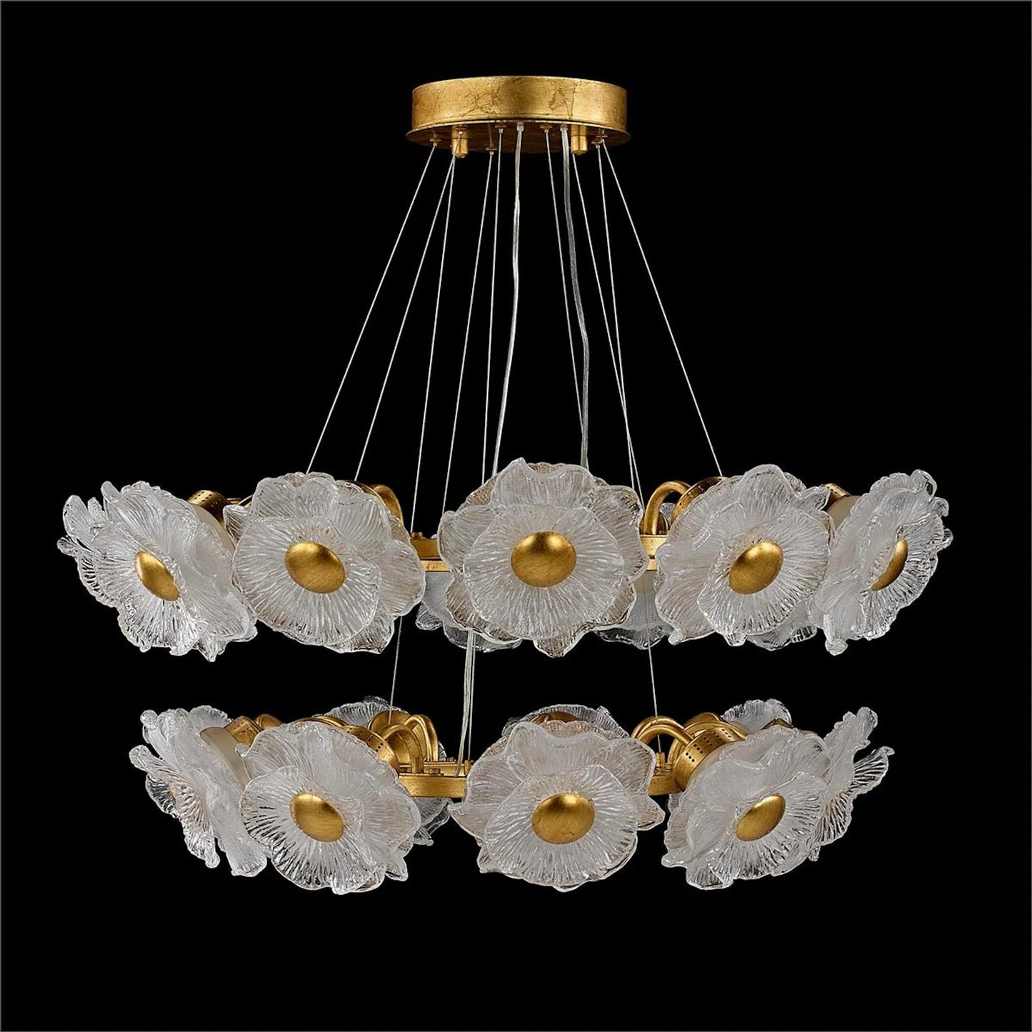 001 SI-2629250 | Unknown | Farnese Two-Tier Twenty-One-Light Chandelier by John-Richard. Made from unique in a unique style.