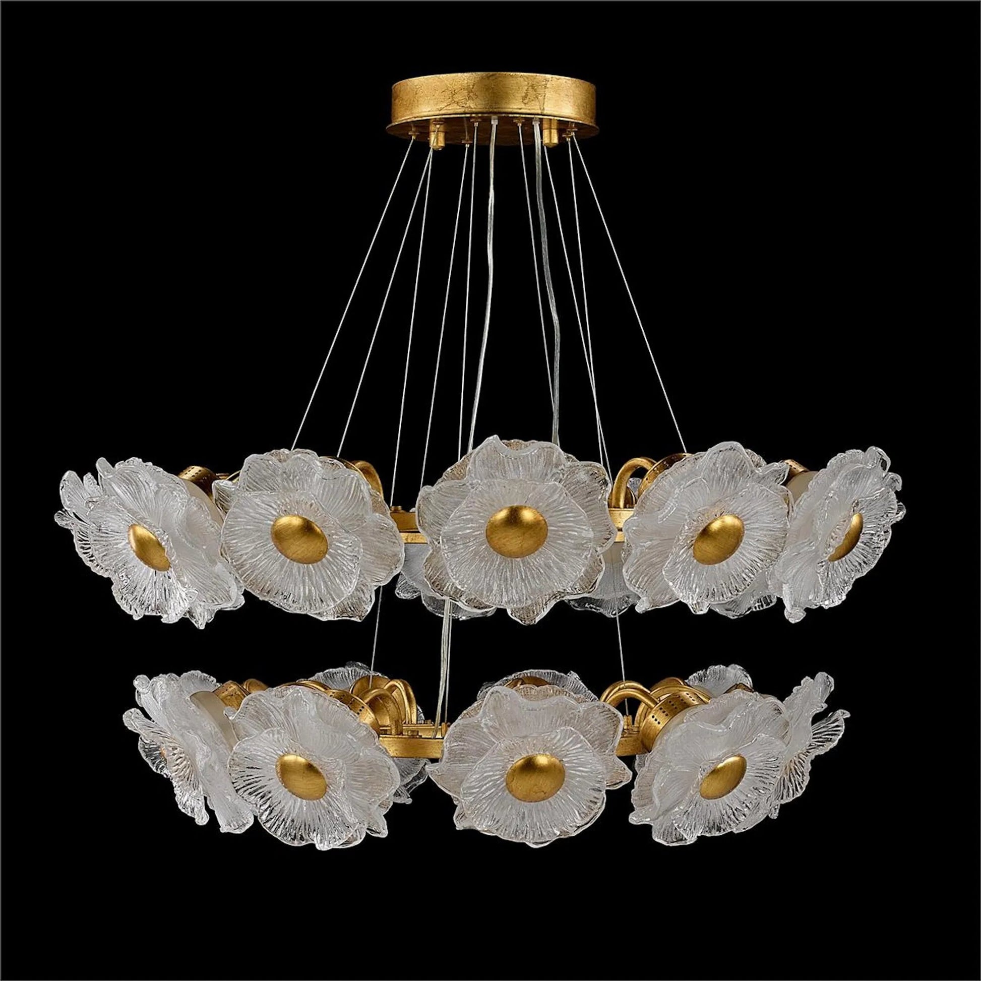 Farnese Two-Tier Twenty-One-Light Chandelier by John-Richard. Made from unique in a unique style.
