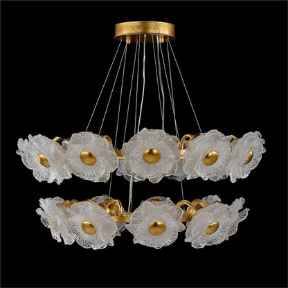 Farnese Two-Tier Twenty-One-Light Chandelier by John-Richard. Made from unique in a unique style.
