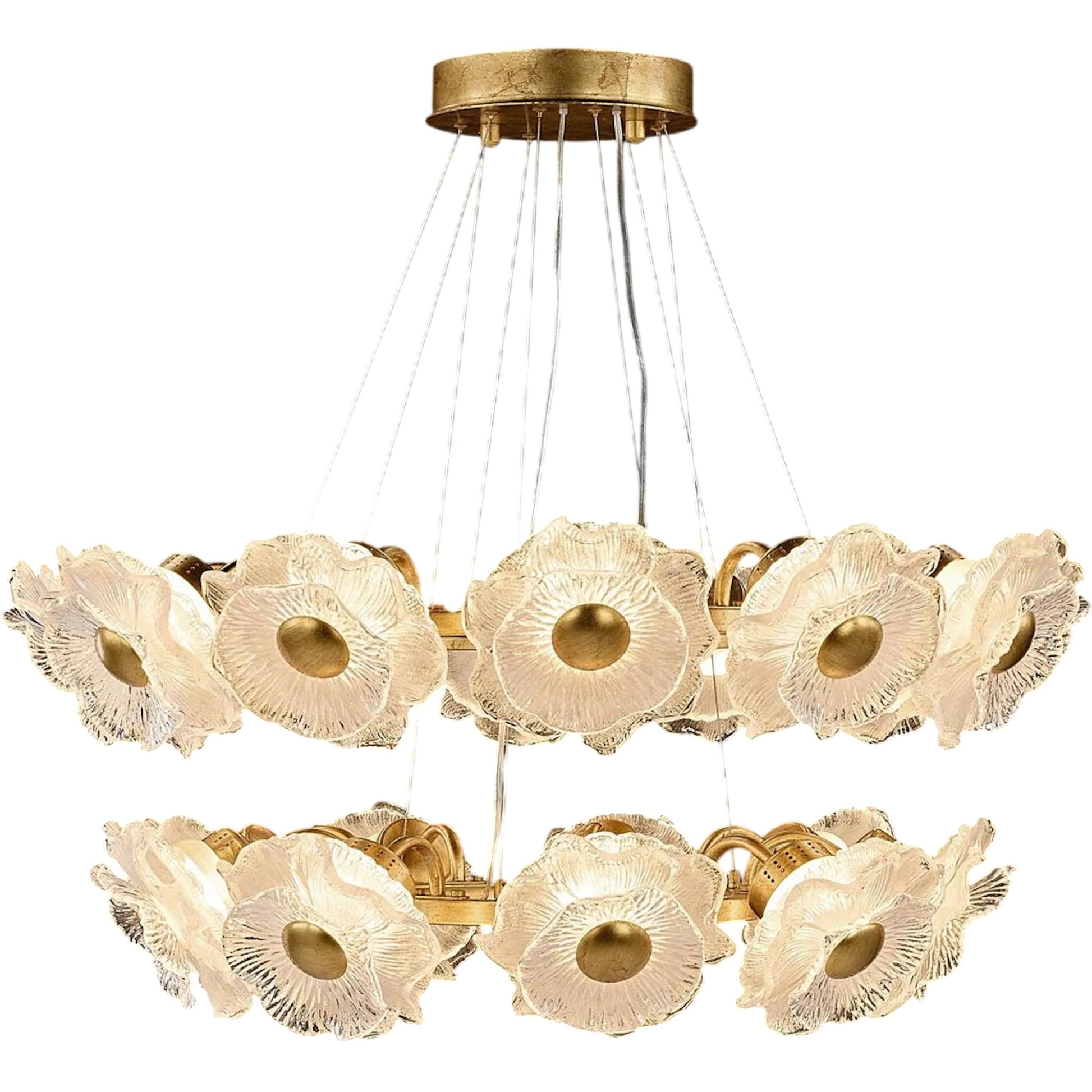 Farnese Two-Tier Twenty-One-Light Chandelier by John-Richard. Made from unique in a unique style.