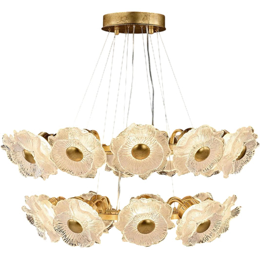 Farnese Two-Tier Twenty-One-Light Chandelier by John-Richard. Made from unique in a unique style.
