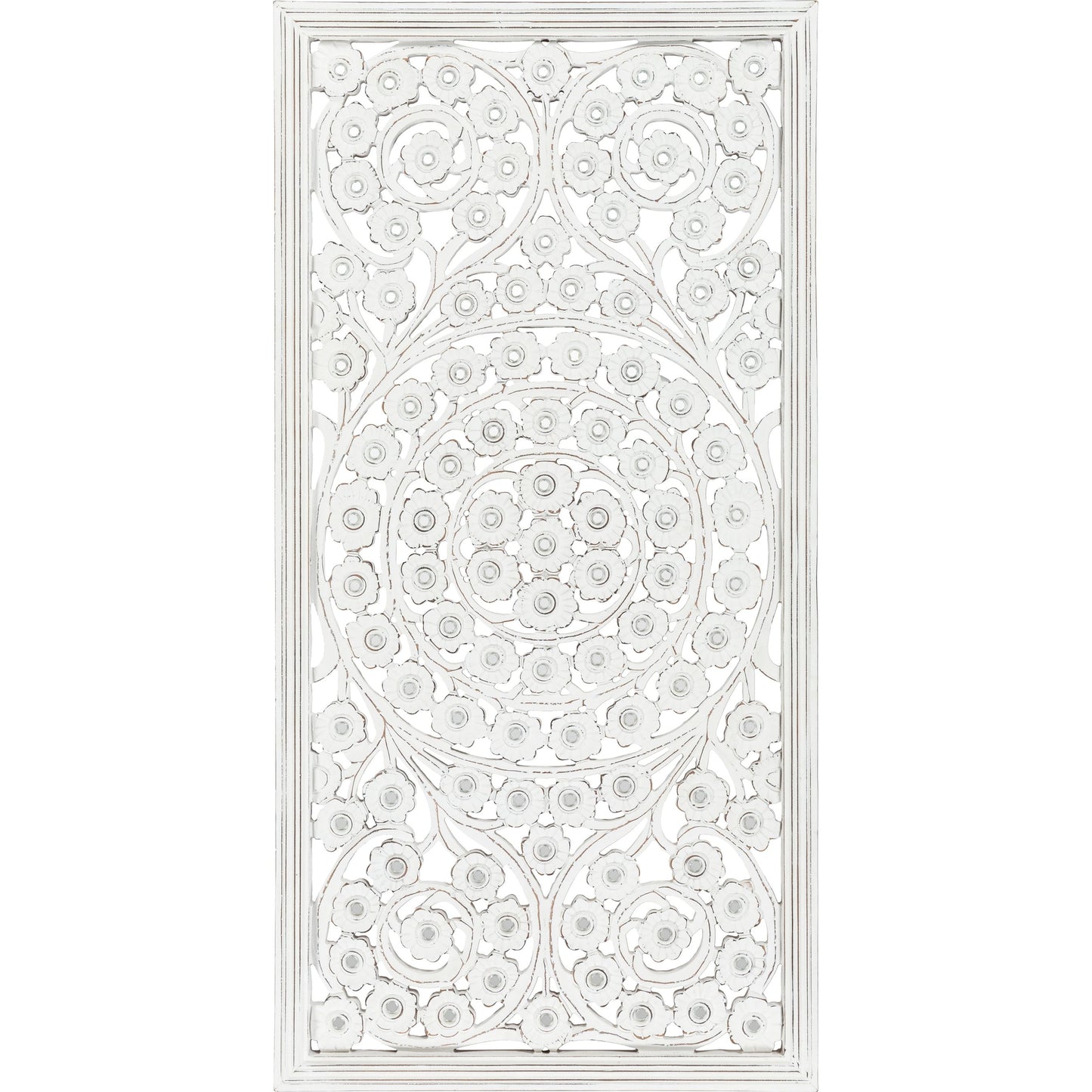 000 SI-1875756 | Primary Silo | Ajmer - 24993 by Livabliss in white and antiquedcarved. Made from manufactured wood in a cottage & farmhouse style.
