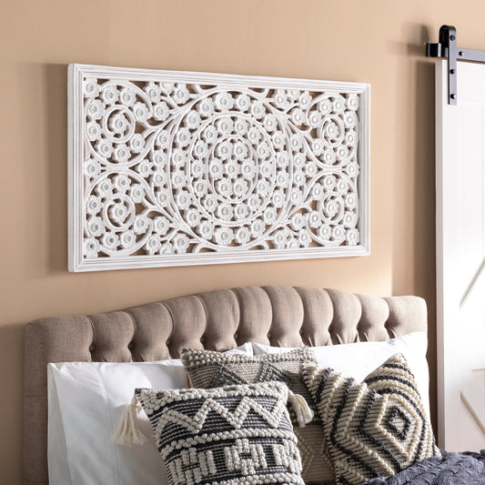 Ajmer - 24993 by Livabliss in white and antiquedcarved. Made from manufactured wood in a cottage & farmhouse style.