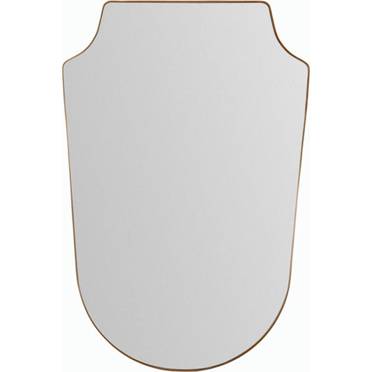 Ajanta Mirror by Livabliss in frame: gold and powder coated. Made from aluminum in a modern style.