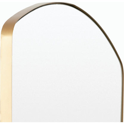Ajanta Mirror - 525183 by Livabliss in gold. Made from aluminum in a modern style.