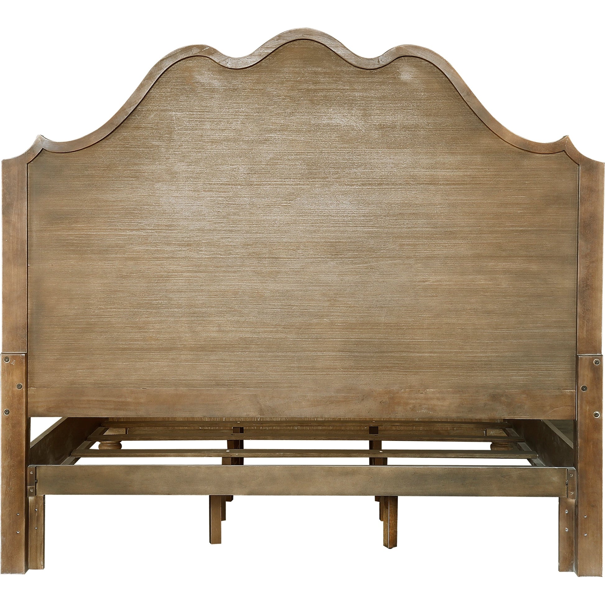 Weston Hills Bed by Pulaski Furniture in flax seed. Made from hardwood solids, hickory veneers in a traditional style.