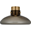 Hand-Rubbed Antique Brass, Smoke Glass