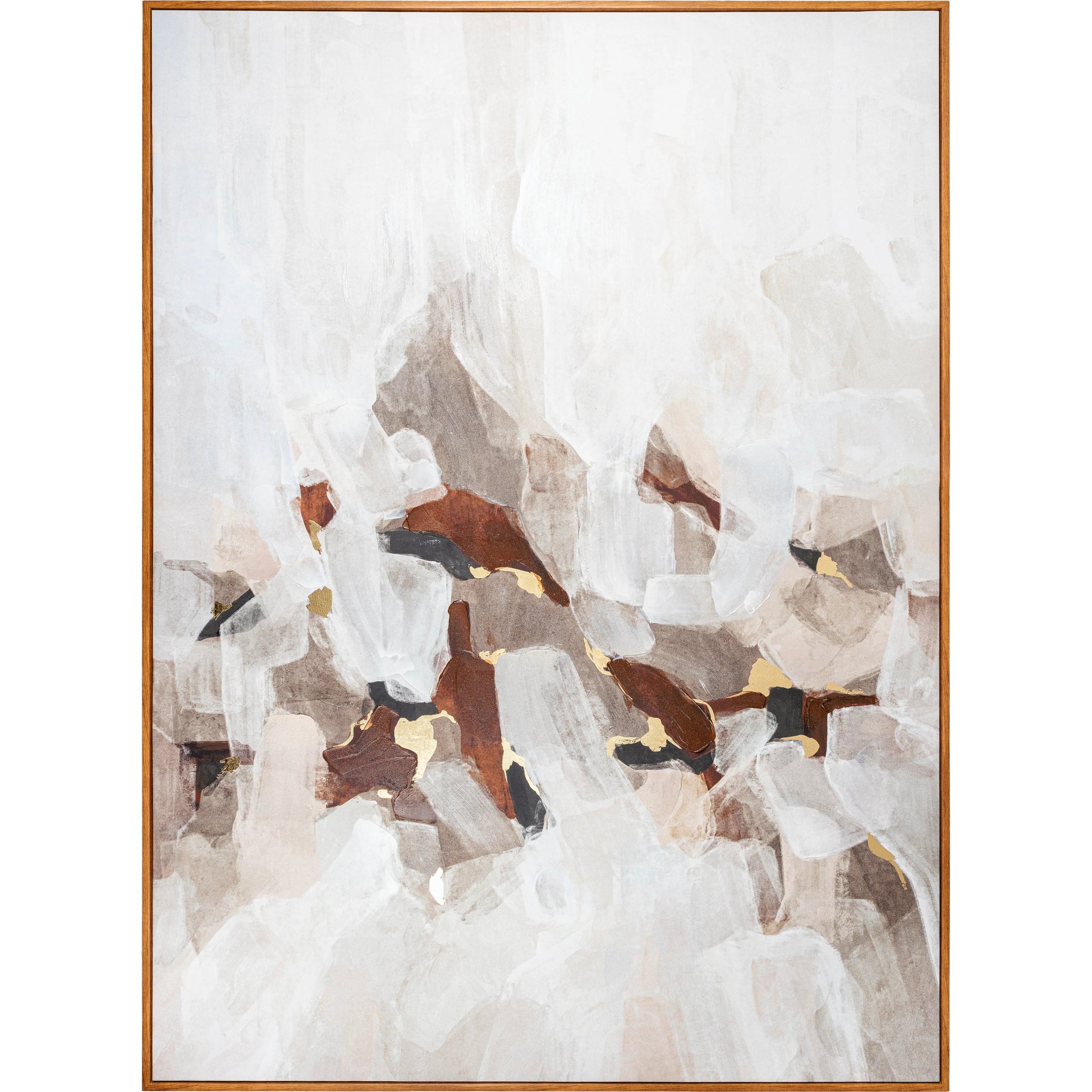 Kalahari Framed Art - 532725 by Surya in main: rust, frame: and hand finishedhand painted. Made from canvas, polystyrene in a modern style.