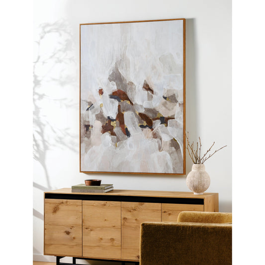 Kalahari Framed Art - 532725 by Surya in rust and hand finishedhand painted. Made from canvas, polystyrene in a modern style.