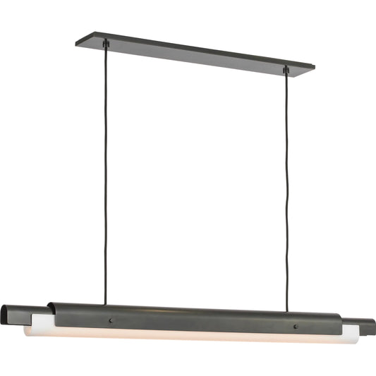 Ambrose 54" Linear Chandelier by Visual Comfort & Co.. Made from brass in a modern style.