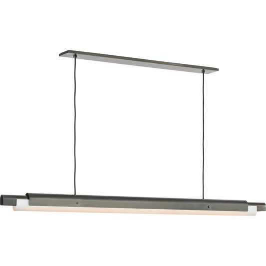 Ambrose 72" Linear Chandelier by Visual Comfort & Co.. Made from brass in a modern style.