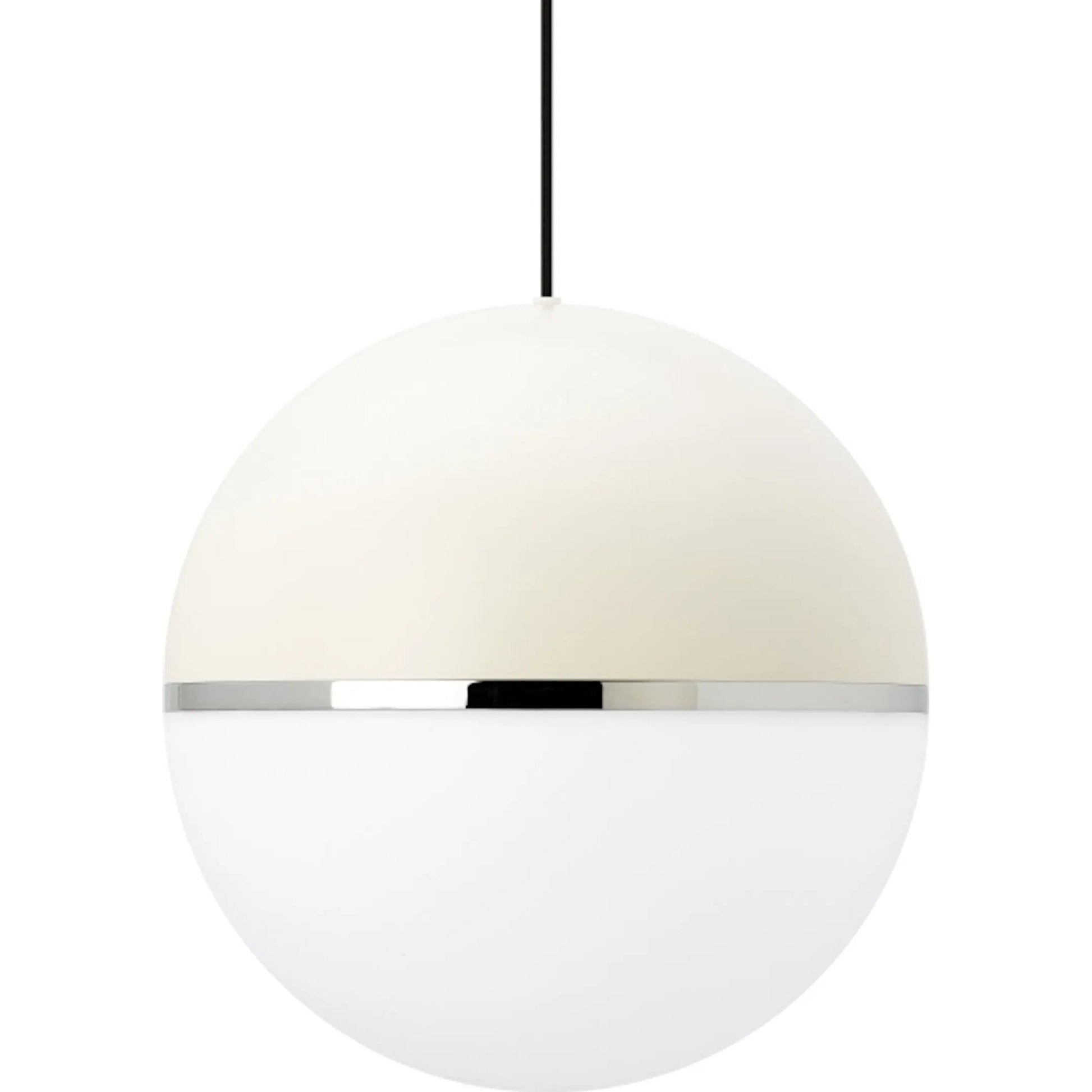 Akova Grande Pendant by Visual Comfort & Co. in white. Made from aluminum in a unique style.