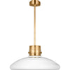 Hand-Rubbed Antique Brass, Clear Glass