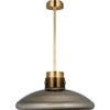 Hand-Rubbed Antique Brass, Smoke Glass