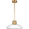 Hand-Rubbed Antique Brass, Clear Glass
