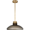 Hand-Rubbed Antique Brass, Smoke Glass