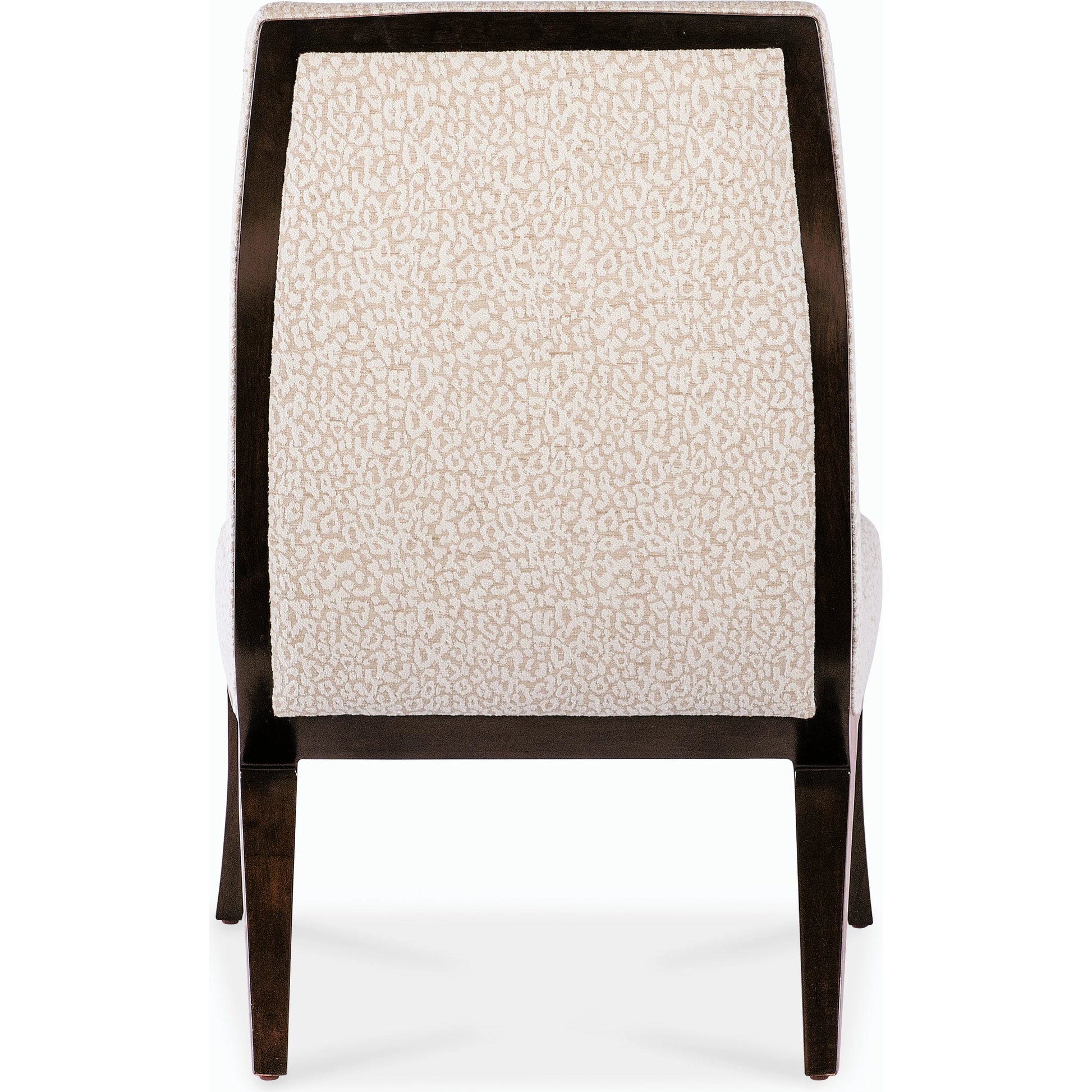 Bella Slipper Chair by Hooker Furniture in rich cathedral cherry. Made from fabric in a modern style.
